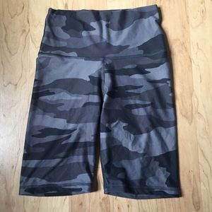 grey camo biker shorts